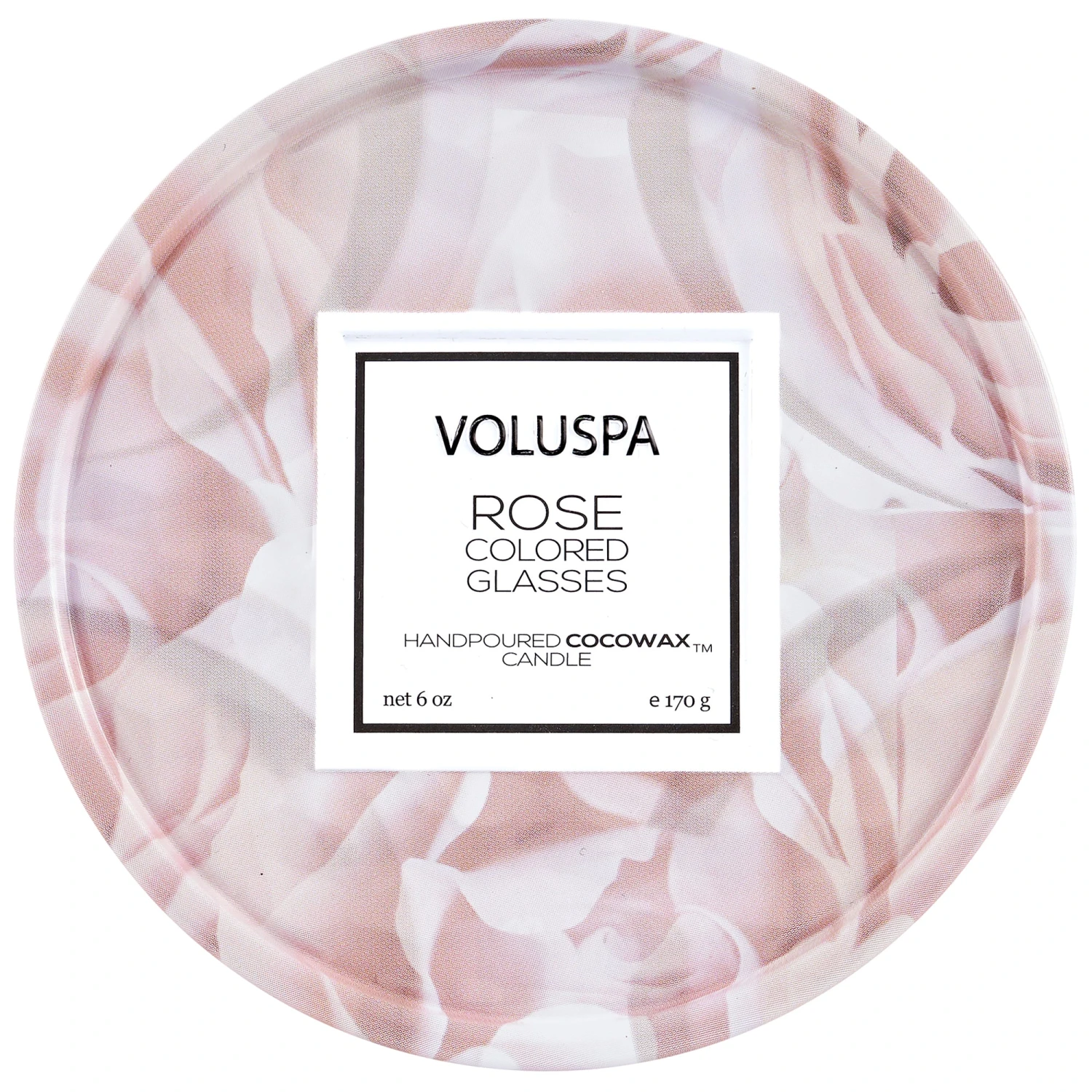 Voluspa Rose Colored Glasses - 2 Wick Tin Candle 2 Voluspa Rose Colored Glasses - 2 Wick Tin Candle - Image 2