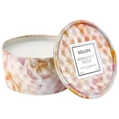 Voluspa Bergamot Rose - 2 Wick Tin Candle
