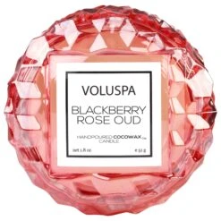 Voluspa Blackberry Rose Oud - Macaron Candle