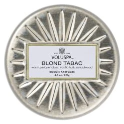 Voluspa Blond Tabac - Mini Tin Candle 6 Voluspa Blond Tabac - Mini Tin Candle -Voluspa Sales Store 6829 1