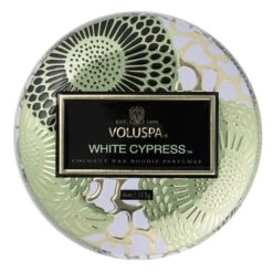 Voluspa White Cypress - Mini Tin Candle -Voluspa Sales Store 72119 1 222f3784 9b8d 40f9 a688 c6f1f93ed4f2