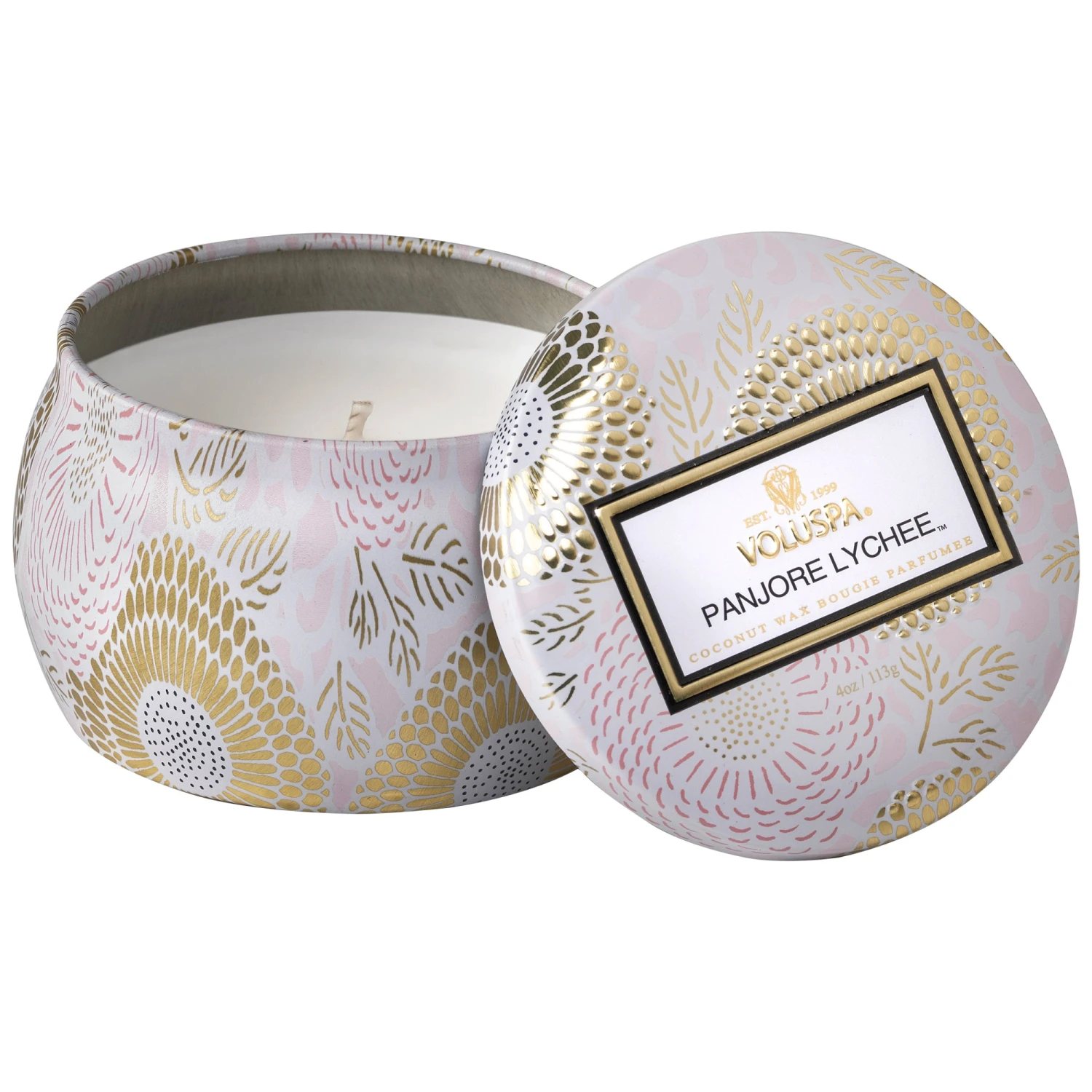 Voluspa Panjore Lychee - Mini Tin Candle 5 Voluspa Panjore Lychee - Mini Tin Candle - Image 5