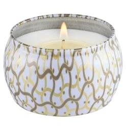 Voluspa Suede Blanc - Mini Tin Candle 9 Voluspa Suede Blanc - Mini Tin Candle -Voluspa Sales Store 8111 3 1