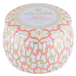 Voluspa Saijo Persimmon - Mini Tin Candle 10 Voluspa Saijo Persimmon - Mini Tin Candle -Voluspa Sales Store 8112 1 1