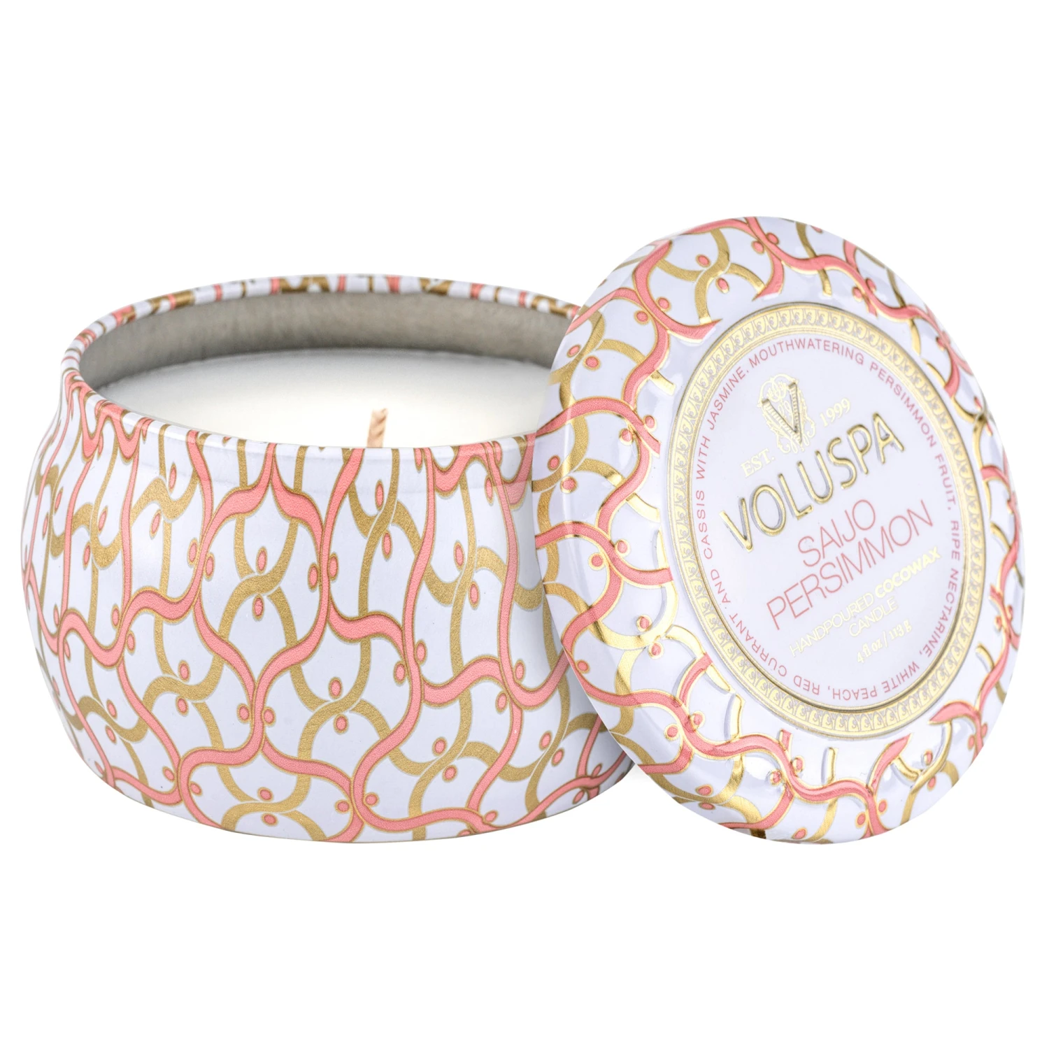 Voluspa Saijo Persimmon - Mini Tin Candle 1 Voluspa Saijo Persimmon - Mini Tin Candle