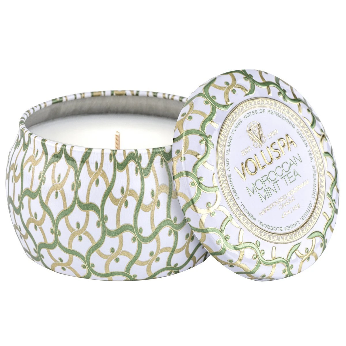 Voluspa - Moroccan Mint Tea Mini Tin Candle 3 Voluspa - Moroccan Mint Tea Mini Tin Candle - Image 3