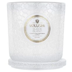 Voluspa - Suede Blanc Luxe Candle -Voluspa Sales Store 8131 3 1