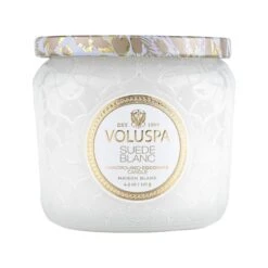 Voluspa - Suede Blanc Petite Jar Candle
