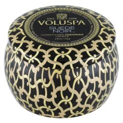 Voluspa Suede Noir - Mini Tin Candle 10 Voluspa Suede Noir - Mini Tin Candle -Voluspa Sales Store 8213 1 1