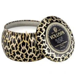 Voluspa - Suede Noir Mini Tin Candle -Voluspa Sales Store 8213 1 1 1200x