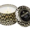 Voluspa Suede Noir - Mini Tin Candle