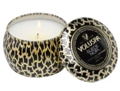 Voluspa - Suede Noir Mini Tin Candle