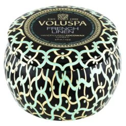 Voluspa French Linen - Mini Tin Candle -Voluspa Sales Store 8214 1