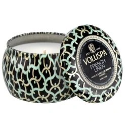 Voluspa French Linen - Mini Tin Candle -Voluspa Sales Store 8214 1 1