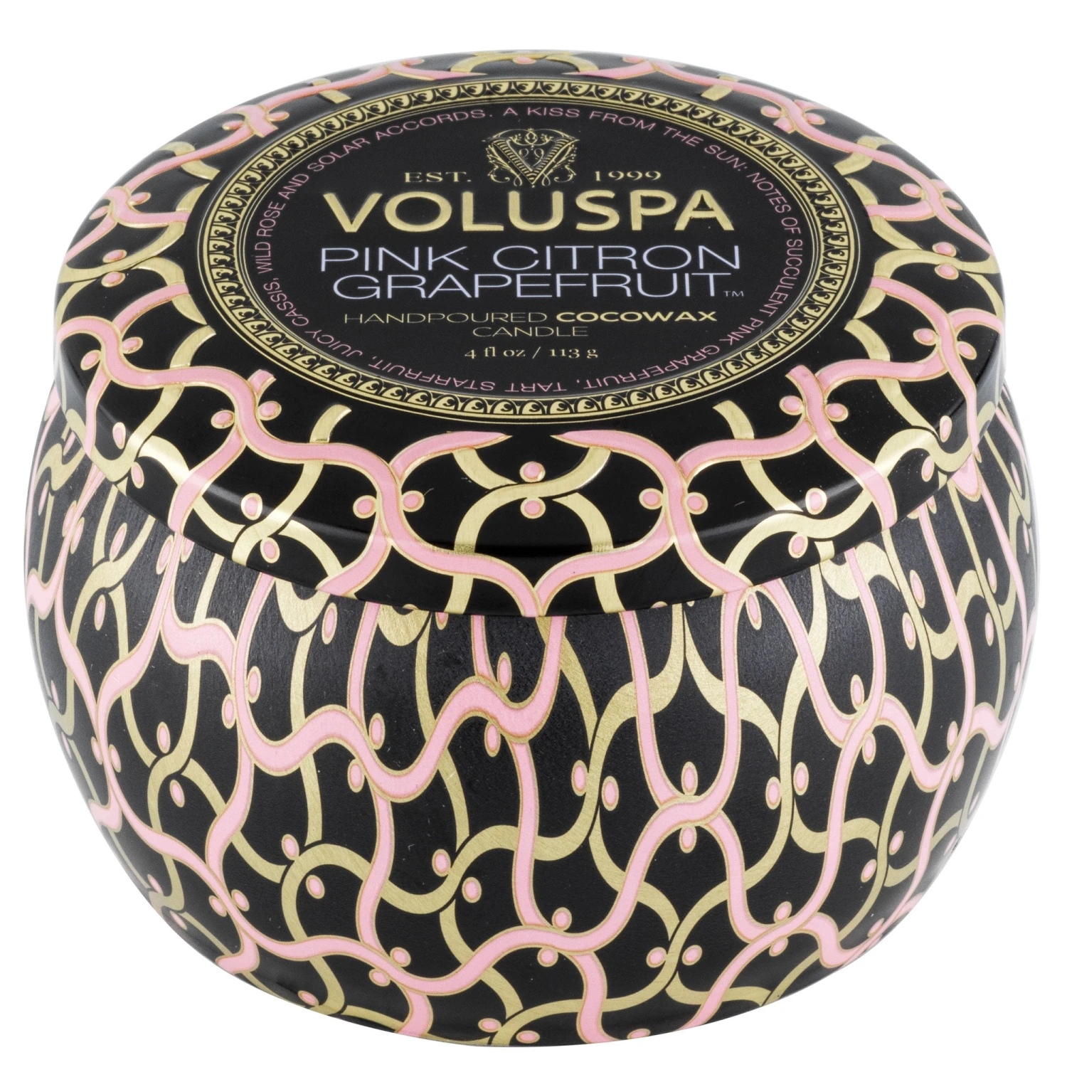 Voluspa Pink Citron Grapefruit - Mini Tin Candle 3 Voluspa Pink Citron Grapefruit - Mini Tin Candle - Image 3