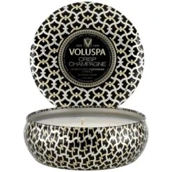 Voluspa - Crisp Champagne 3 Wick Tin Candle -Voluspa Sales Store 8221 2 1