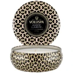 Voluspa - Ambre Lumiere 3 Wick Tin Candle 8 Voluspa - Ambre Lumiere 3 Wick Tin Candle -Voluspa Sales Store 8222 2 1