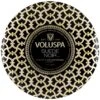 Voluspa Suede Noir - 3 Wick Tin Candle