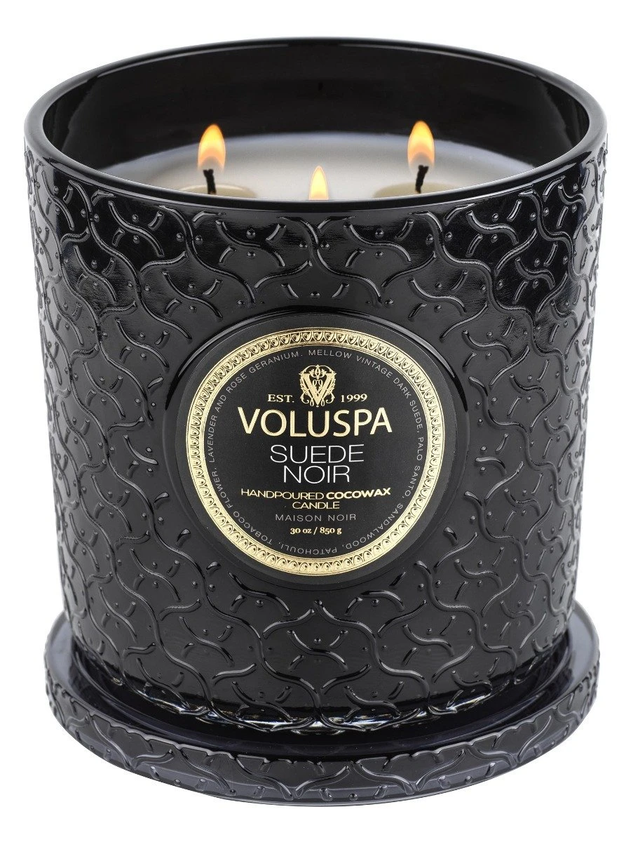 Voluspa - Suede Noir Luxe Candle 1 Voluspa - Suede Noir Luxe Candle