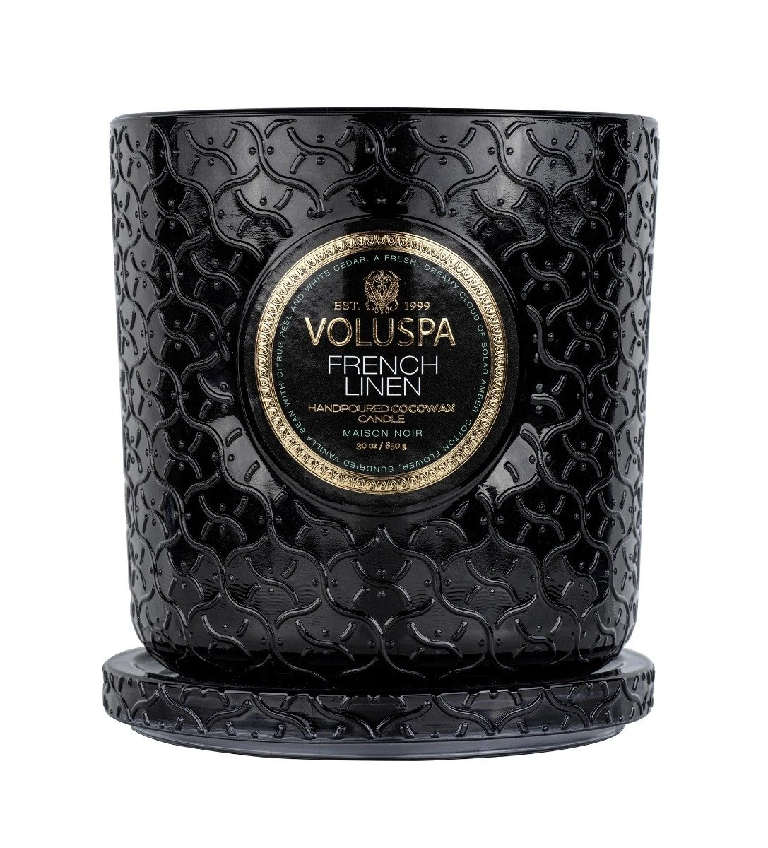 Voluspa - French Linen Luxe Candle 3 Voluspa - French Linen Luxe Candle - Image 3