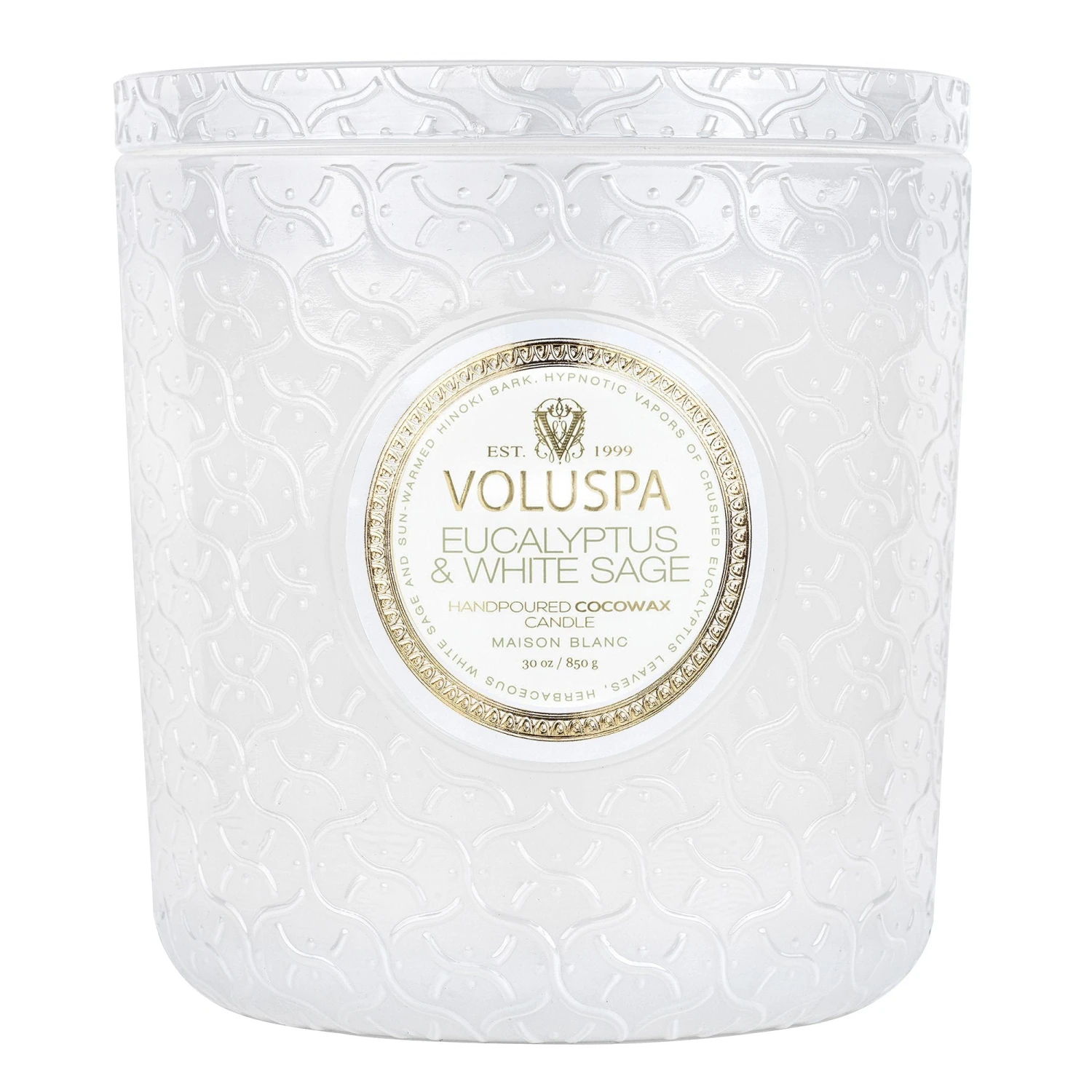 Voluspa Eucalyptus & White Sage - Luxe Candle 1 Voluspa Eucalyptus & White Sage - Luxe Candle