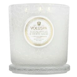 Voluspa Eucalyptus & White Sage - Luxe Candle 9 Voluspa Eucalyptus & White Sage - Luxe Candle -Voluspa Sales Store FA21 PRopt 8137 003 1