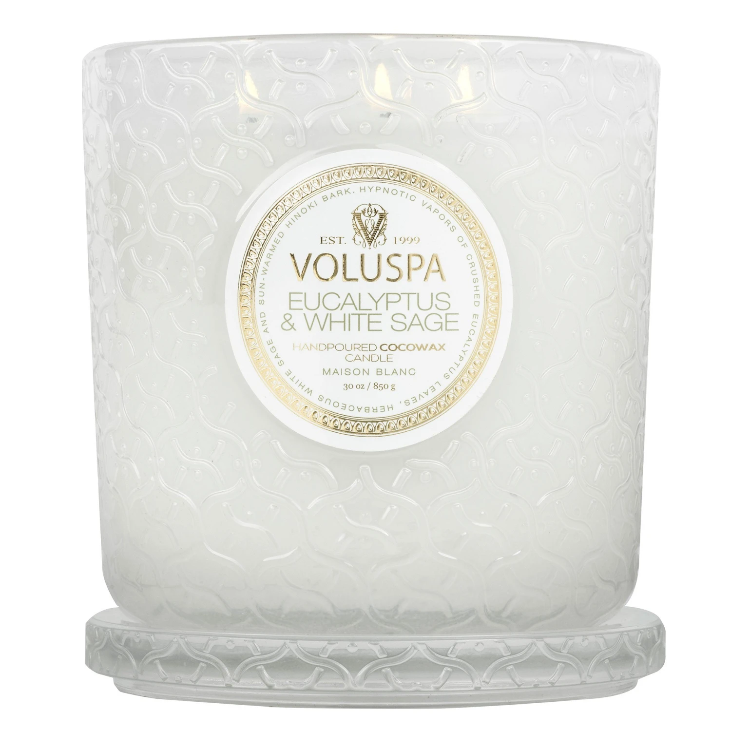 Voluspa Eucalyptus & White Sage - Luxe Candle 5 Voluspa Eucalyptus & White Sage - Luxe Candle - Image 5