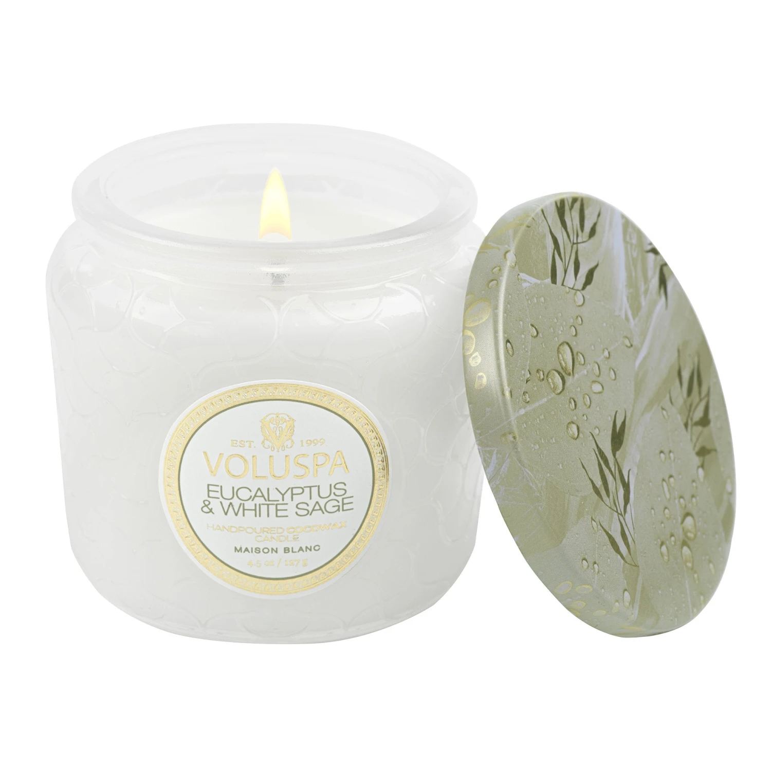 Voluspa Eucalyptus & White Sage - Petite Jar Candle 1 Voluspa Eucalyptus & White Sage - Petite Jar Candle