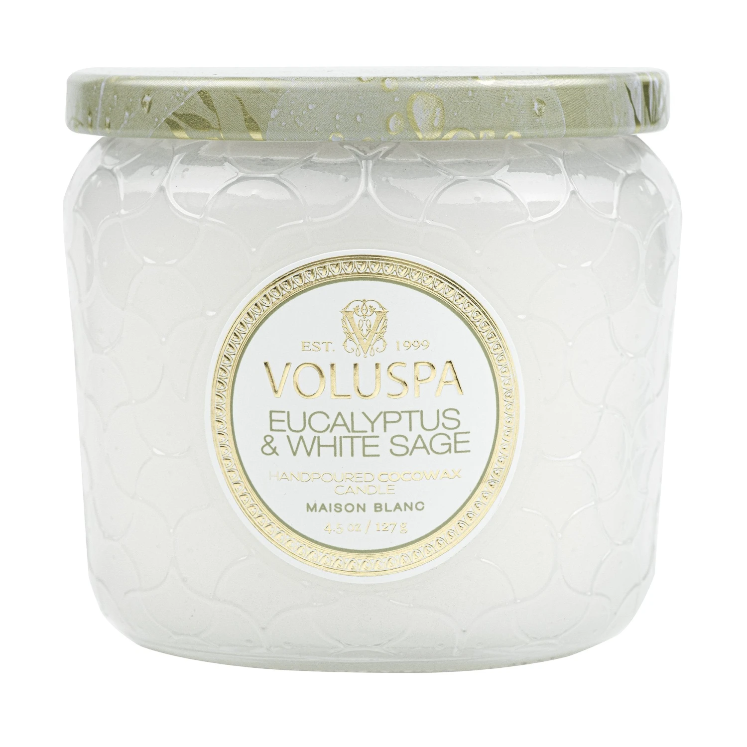 Voluspa Eucalyptus & White Sage - Petite Jar Candle 4 Voluspa Eucalyptus & White Sage - Petite Jar Candle - Image 4