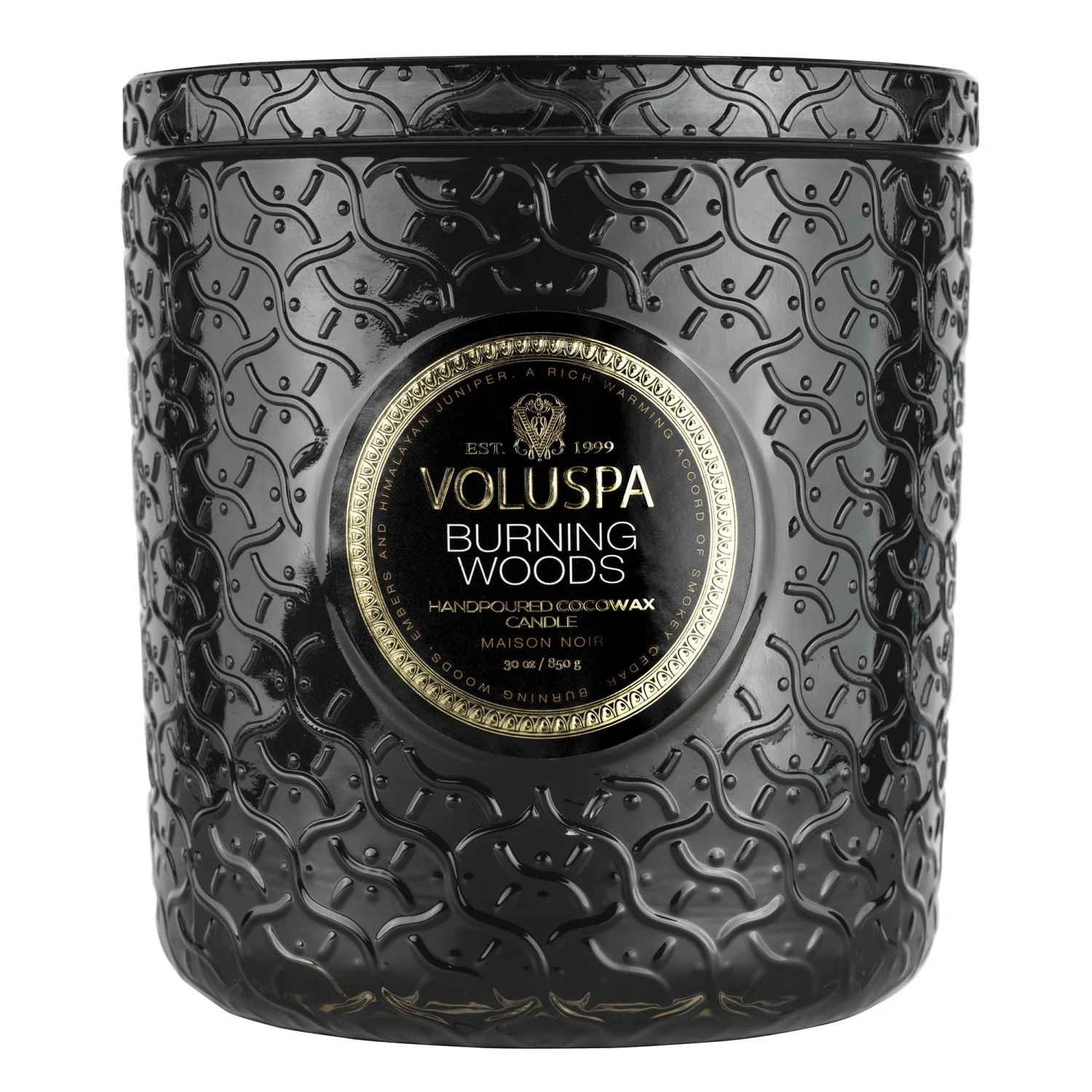 Voluspa Burning Woods - Luxe Candle 1 Voluspa Burning Woods - Luxe Candle