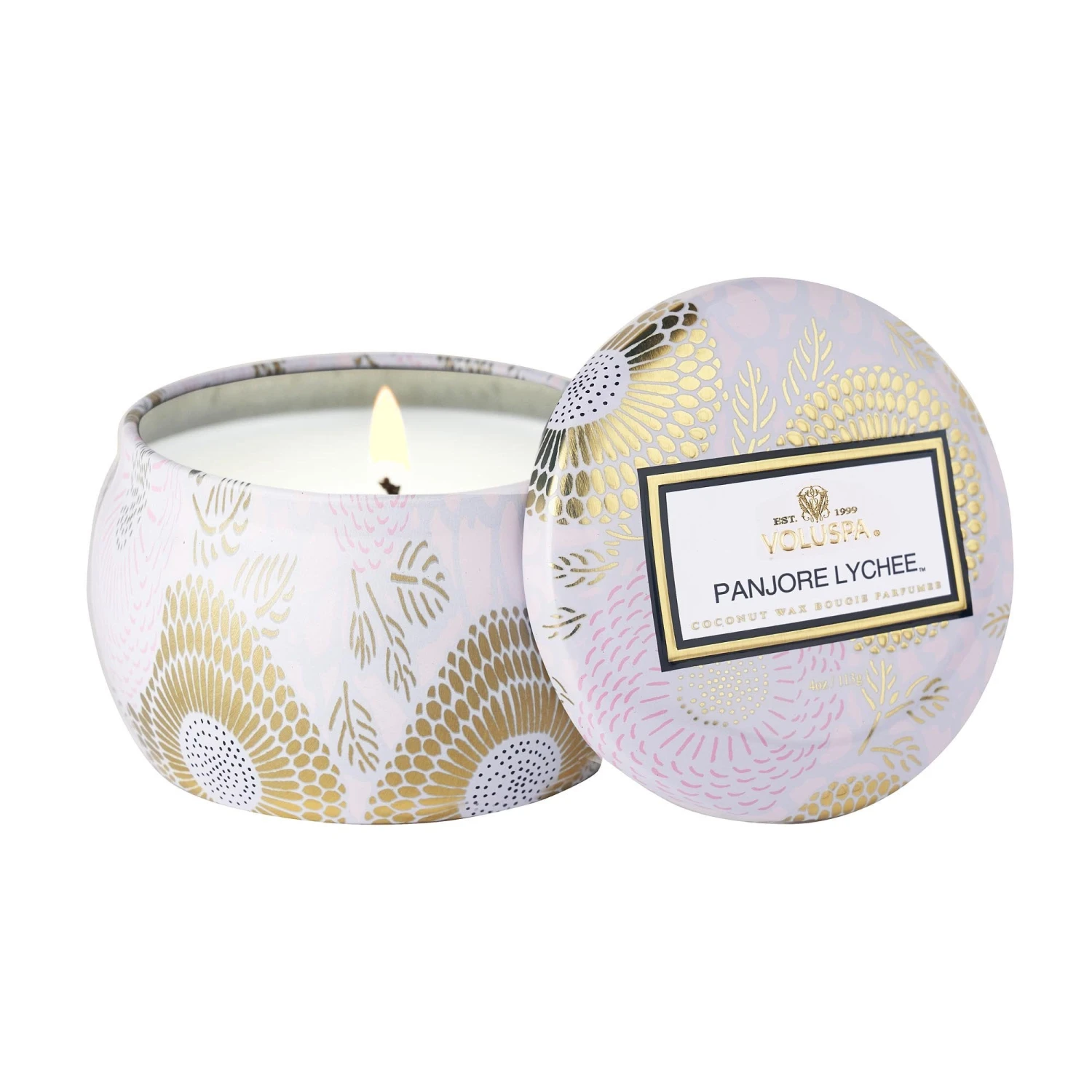 Voluspa Panjore Lychee - Mini Tin Candle 1 Voluspa Panjore Lychee - Mini Tin Candle