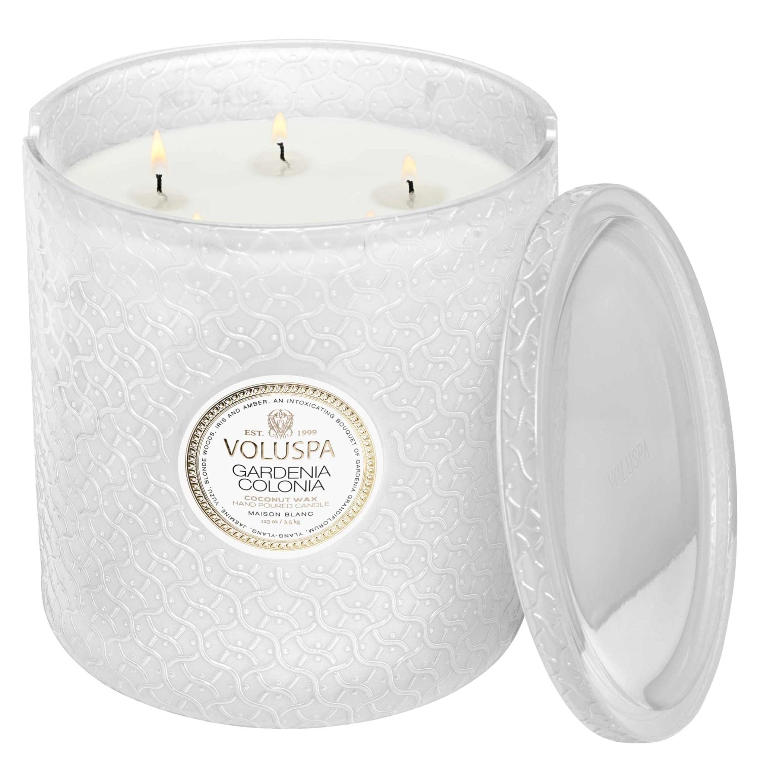 Voluspa Gardenia Colonia - 5 Wick Hearth Candle 2 Voluspa Gardenia Colonia - 5 Wick Hearth Candle - Image 2