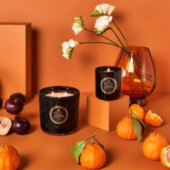 Voluspa Freesia Clementine - Luxe Candle -Voluspa Sales Store FREESIA CLEMENTINE Luxe Classic LIT Web c53267f7 15cf 4770 8962 e10ce81d5c49