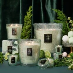 Voluspa White Cypress - Petite Pedestal Candle 7 Voluspa White Cypress - Petite Pedestal Candle -Voluspa Sales Store HO21 ING 73619 73919 73819 72819 Votive Web