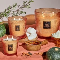 Voluspa Spiced Pumpkin Latte - 2 Wick Hearth Candle -Voluspa Sales Store HO21 ING 73621 73821 72821 Web 1