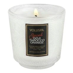 Voluspa Spiced Goji Tarocco Orange - Petite Pedestal Candle -Voluspa Sales Store HO21 PRopt 73918 001