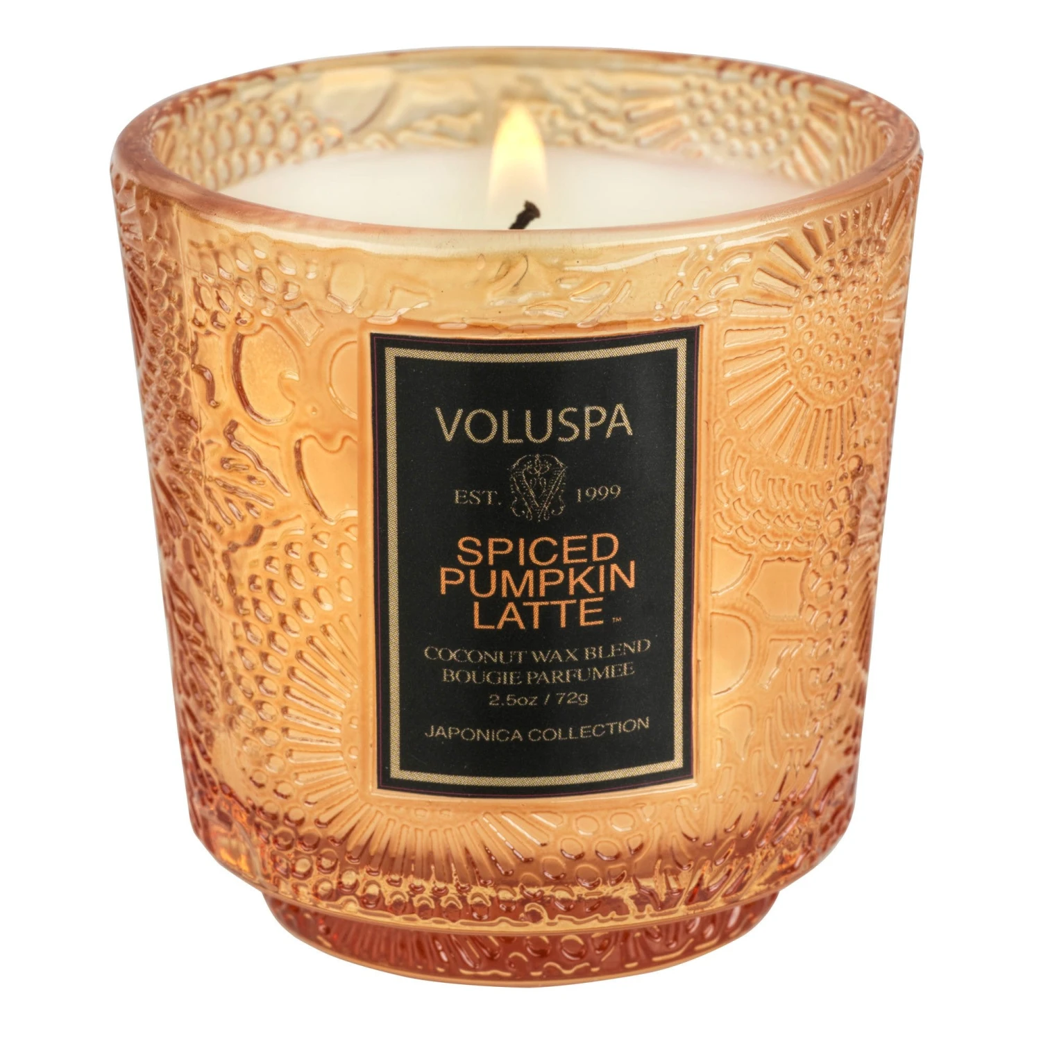 Voluspa Spiced Pumpkin Latte - Petite Pedestal Candle 3 Voluspa Spiced Pumpkin Latte - Petite Pedestal Candle - Image 3
