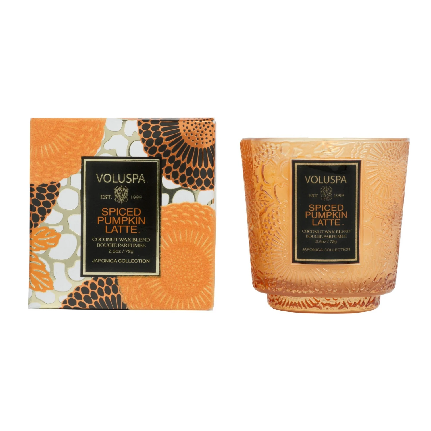 Voluspa Spiced Pumpkin Latte - Petite Pedestal Candle 1 Voluspa Spiced Pumpkin Latte - Petite Pedestal Candle