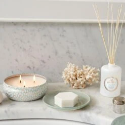 Voluspa Laguna - 3 Wick Tin Candle -Voluspa Sales Store LAGUNA 3WickTin ReedDiffuser Web