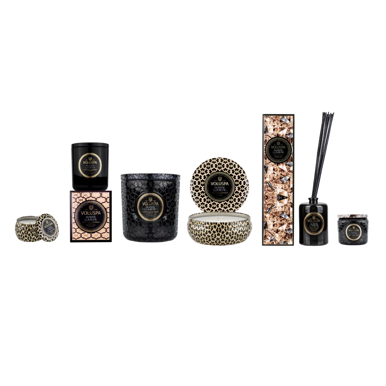 Voluspa Ambre Lumiere - Mini Tin Candle 7 Voluspa Ambre Lumiere - Mini Tin Candle - Image 7