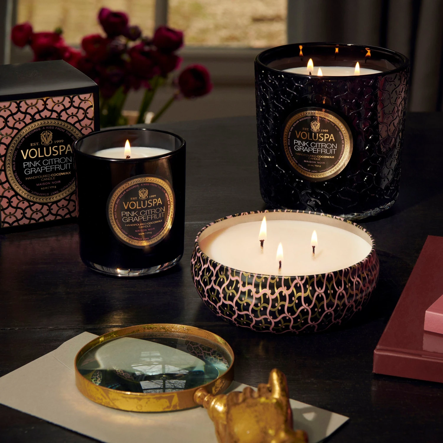 Voluspa Pink Citron Grapefruit - Luxe Candle 5 Voluspa Pink Citron Grapefruit - Luxe Candle - Image 5
