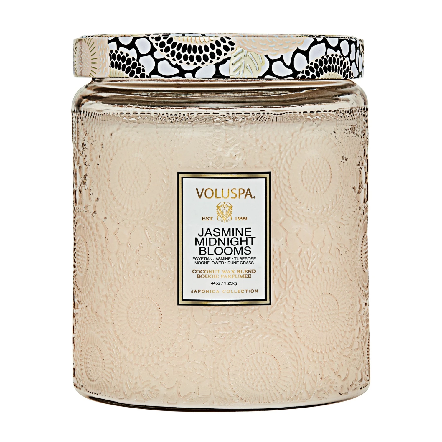 Voluspa Jasmine Midnight Blooms - Luxe Jar Candle 3 Voluspa Jasmine Midnight Blooms - Luxe Jar Candle - Image 3
