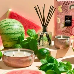Voluspa Kalahari Watermelon - Mini Tin Candle -Voluspa Sales Store SP22 ING 72227 1 WEB 321388fc a3f6 4d84 8331 28901b281fae