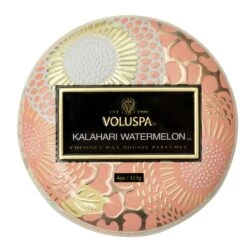 Voluspa Kalahari Watermelon - Mini Tin Candle -Voluspa Sales Store SP22 PRopt 72127 2 WEB