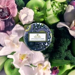Voluspa Apple Blue Clover - Mini Tin Candle -Voluspa Sales Store Voluspa AppleBlueClover 1