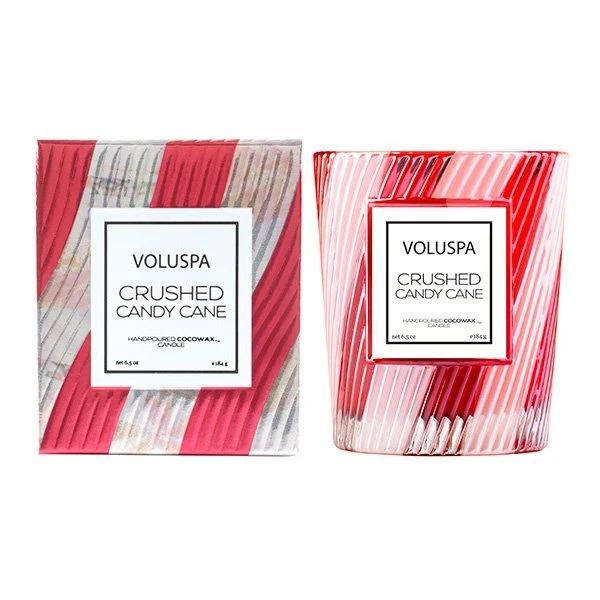Voluspa - Crushed Candy Cane Classic Candle 1 Voluspa - Crushed Candy Cane Classic Candle