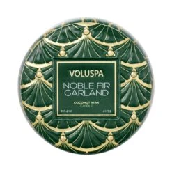 Voluspa - Noble Fir Garland Travel Tin Candle 7 Voluspa - Noble Fir Garland Travel Tin Candle -Voluspa Sales Store f23 pr 55110 002