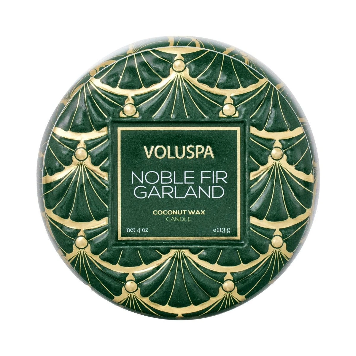 Voluspa - Noble Fir Garland Travel Tin Candle 3 Voluspa - Noble Fir Garland Travel Tin Candle - Image 3
