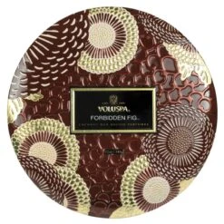Voluspa - Forbidden Fig 3 Wick Tin Candle