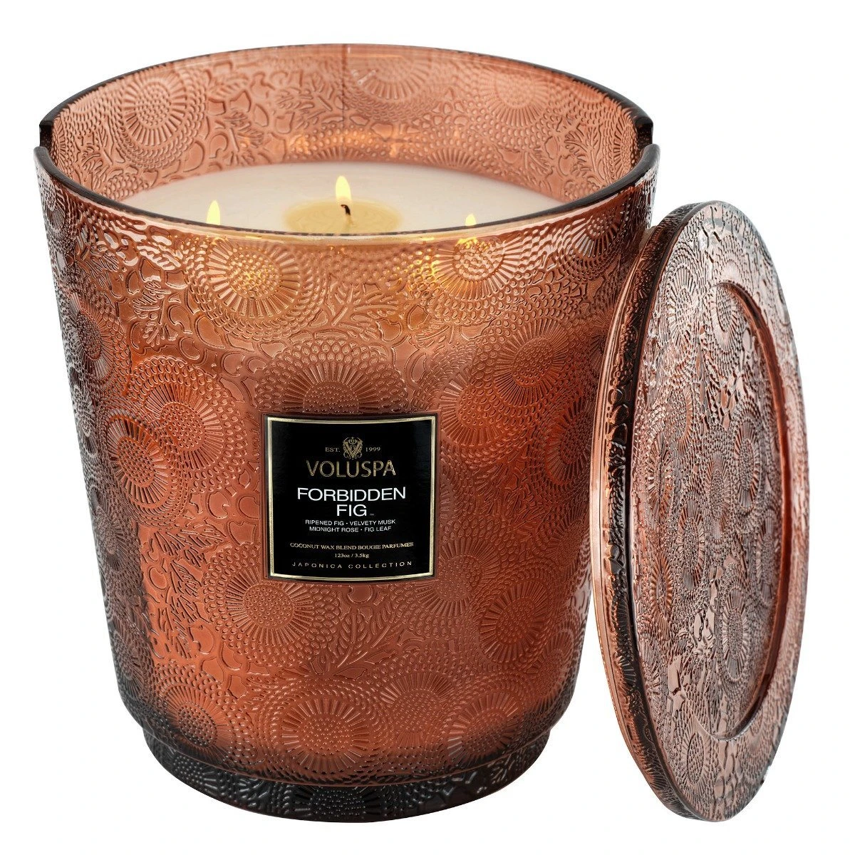 Voluspa - Forbidden Fig 5 Wick Hearth Candle 2 Voluspa - Forbidden Fig 5 Wick Hearth Candle - Image 2